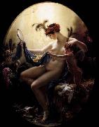 Girodet-Trioson, Anne-Louis Mademoiselle Lange as Danae oil painting